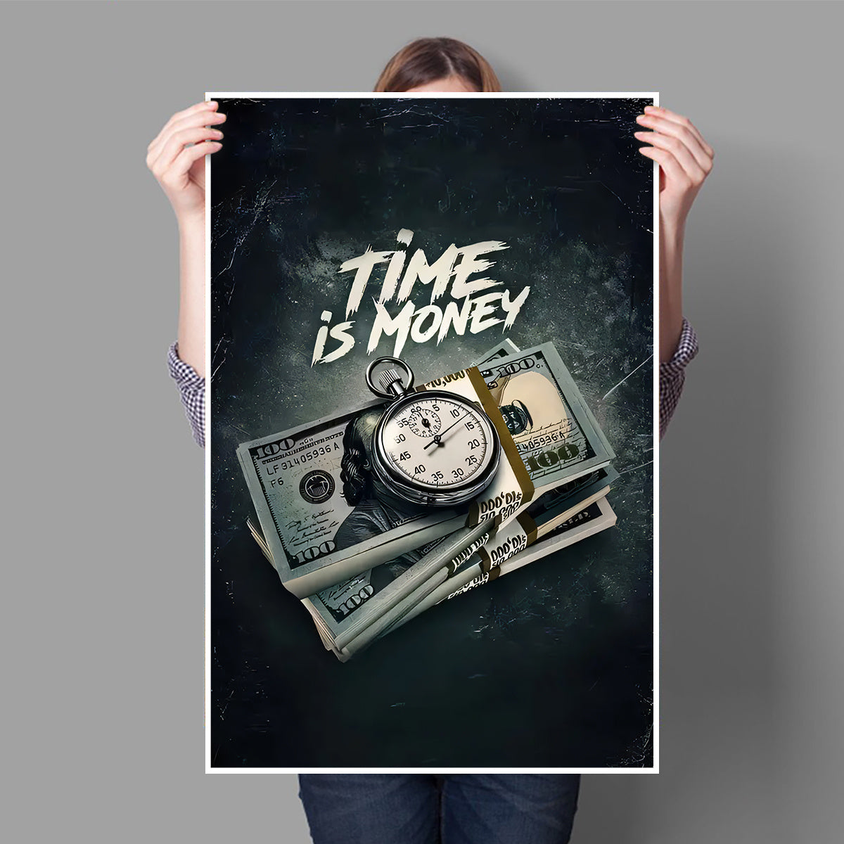 Money Canvas Art. Time Is Money