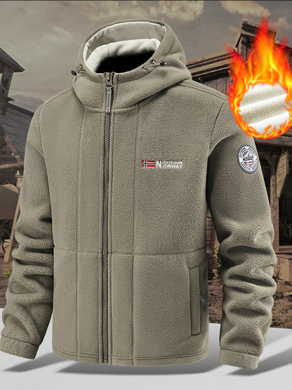 Men's Fleece-Lined Hooded Jacket