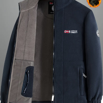 Men's Warm Fleece-Lined Jacket in different colours