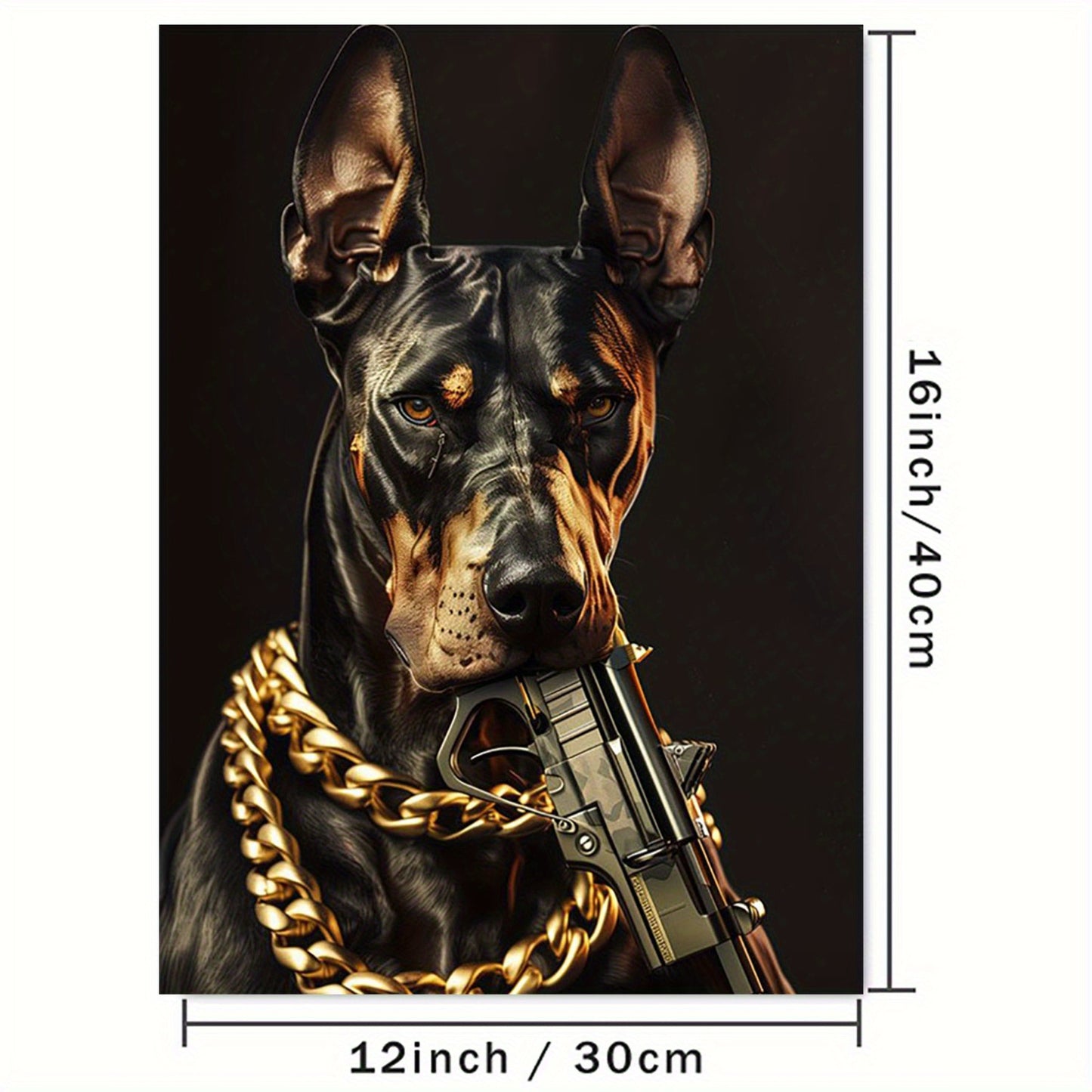 Doberman Canvas Art