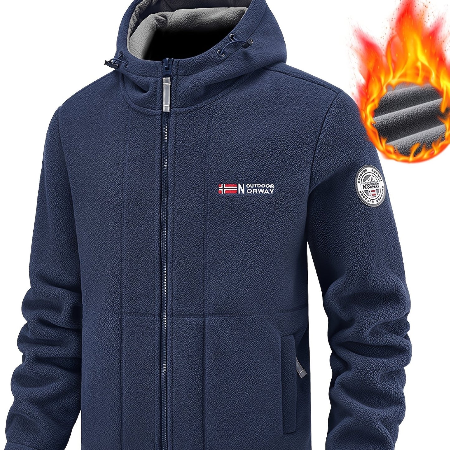 Men's Fleece-Lined Hooded Jacket