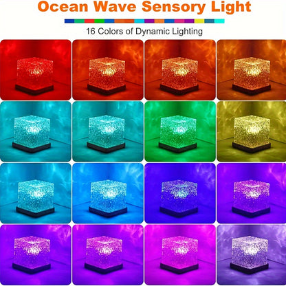 16 Colors Water Ripple USB Night Light