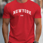 Men'S Casual T-Shirt New York USA