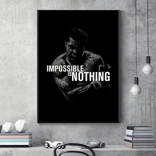 Motivational Fitness Canvas Wall Art