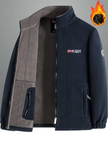 Men's Warm Fleece-Lined Jacket in different colours