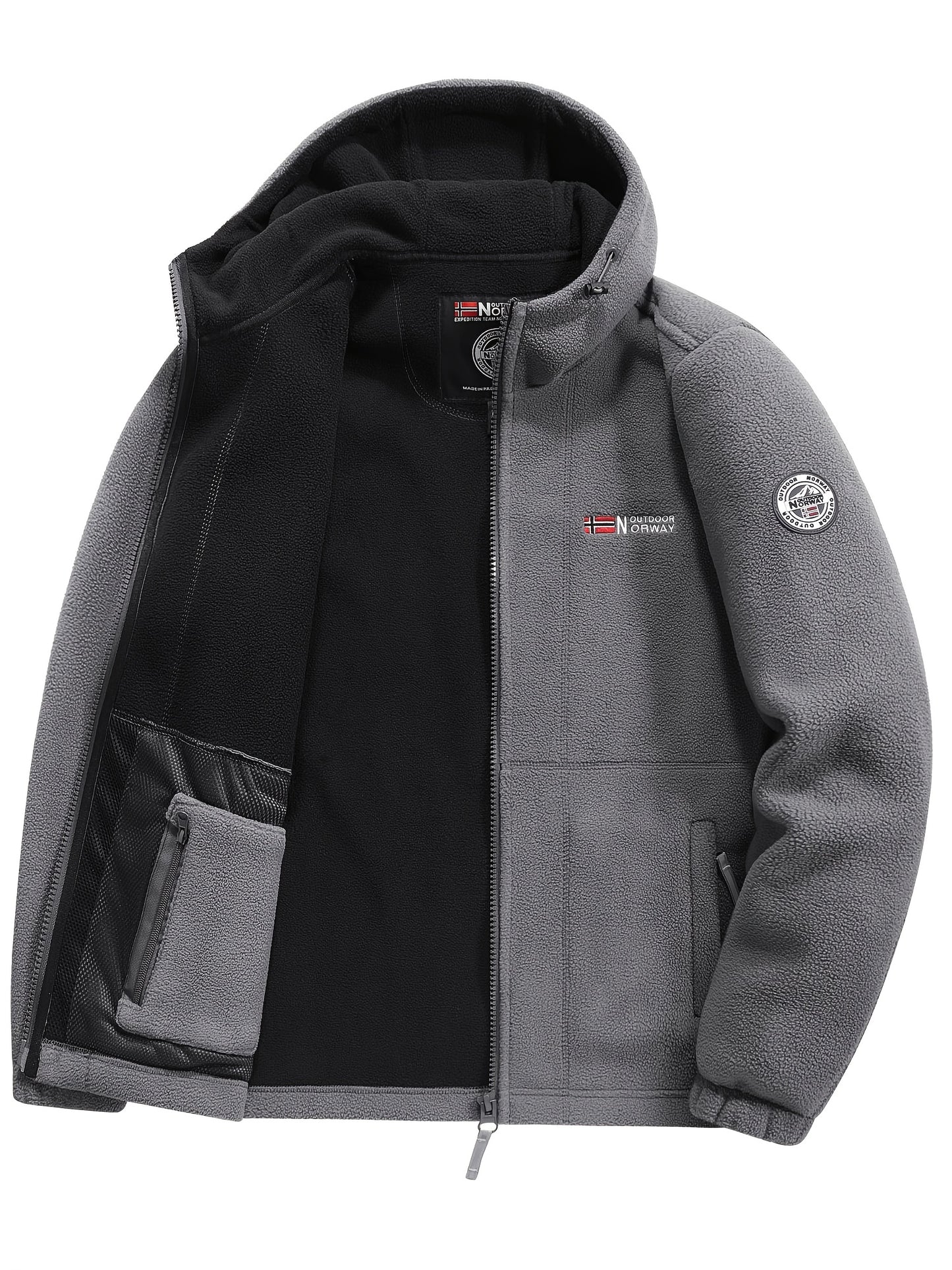 Men's Fleece-Lined Hooded Jacket