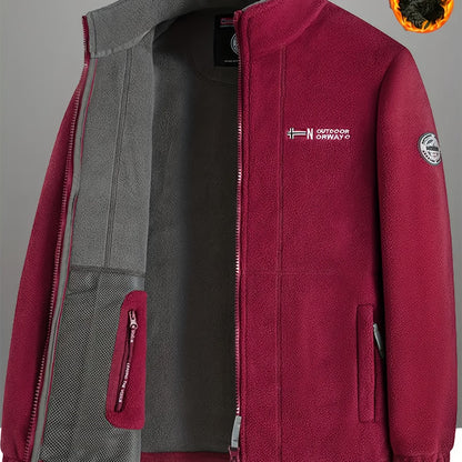 Men's Warm Fleece-Lined Jacket in different colours