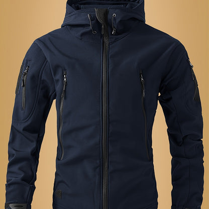 Men'S Outdoor Fall/Winter Hooded Jacket in different colours