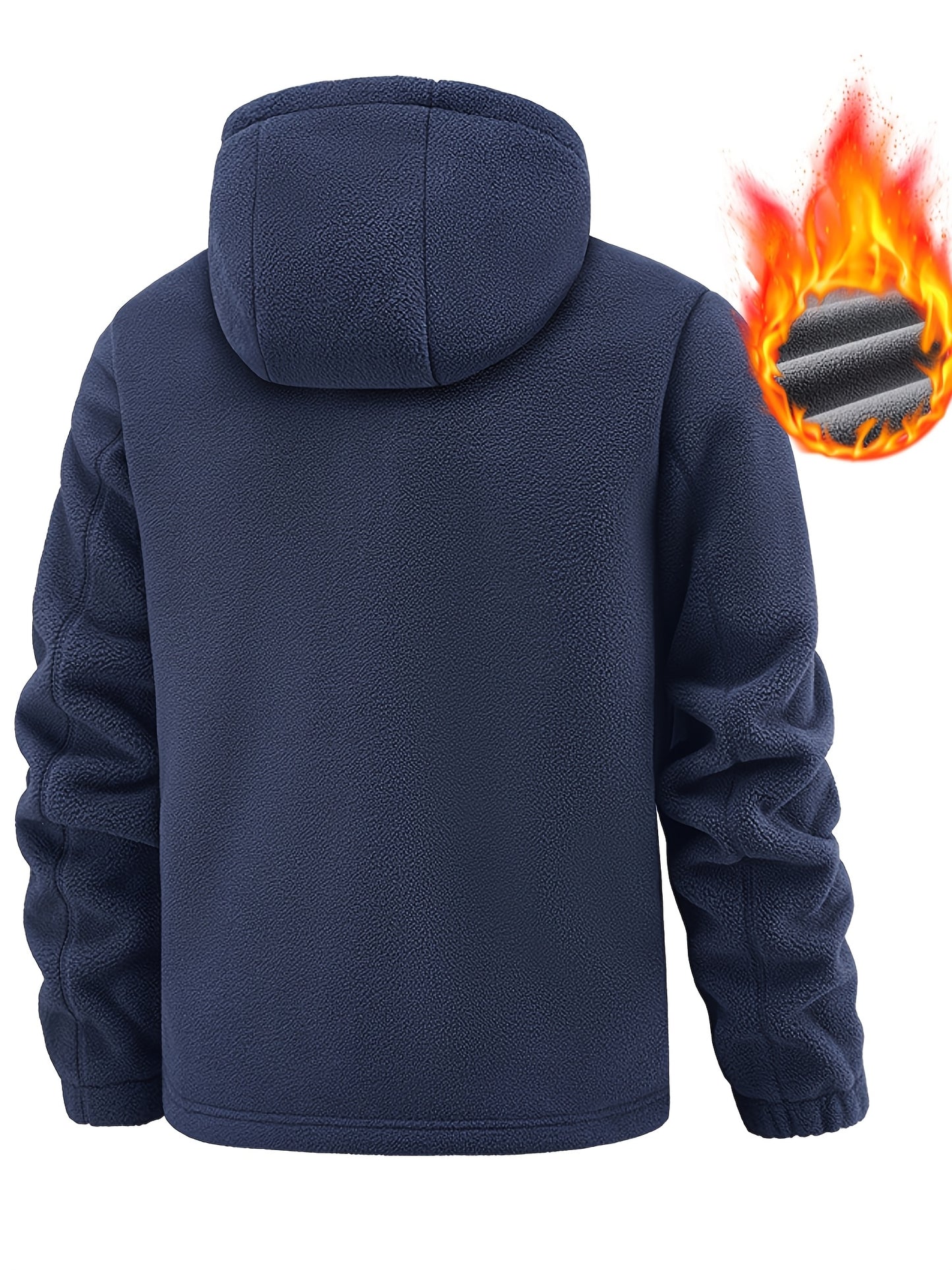 Men's Fleece-Lined Hooded Jacket