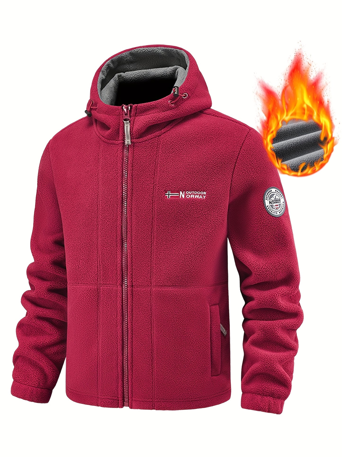 Men's Fleece-Lined Hooded Jacket