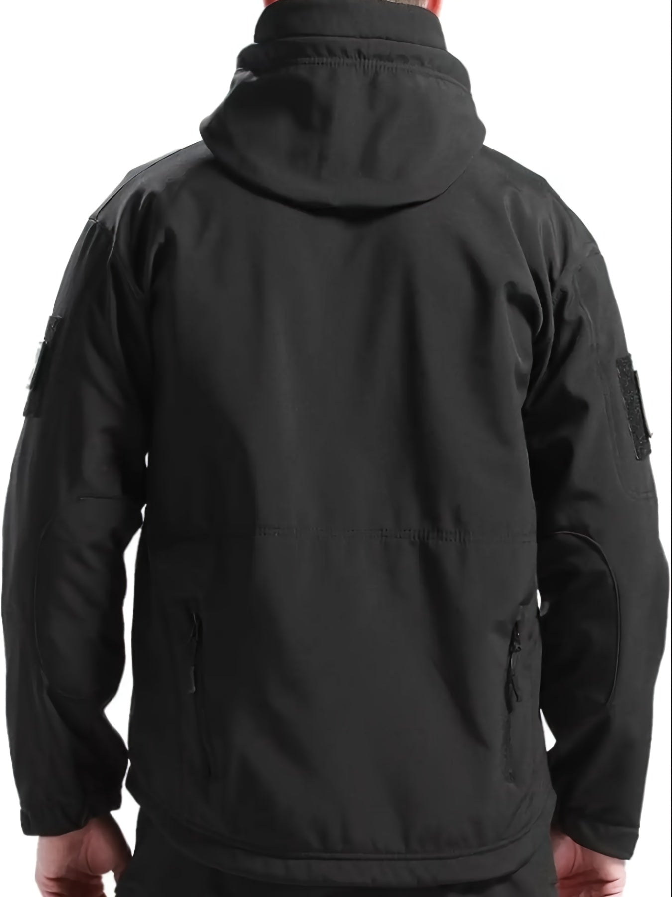 Men's warm fleece jacket with hood in different colors